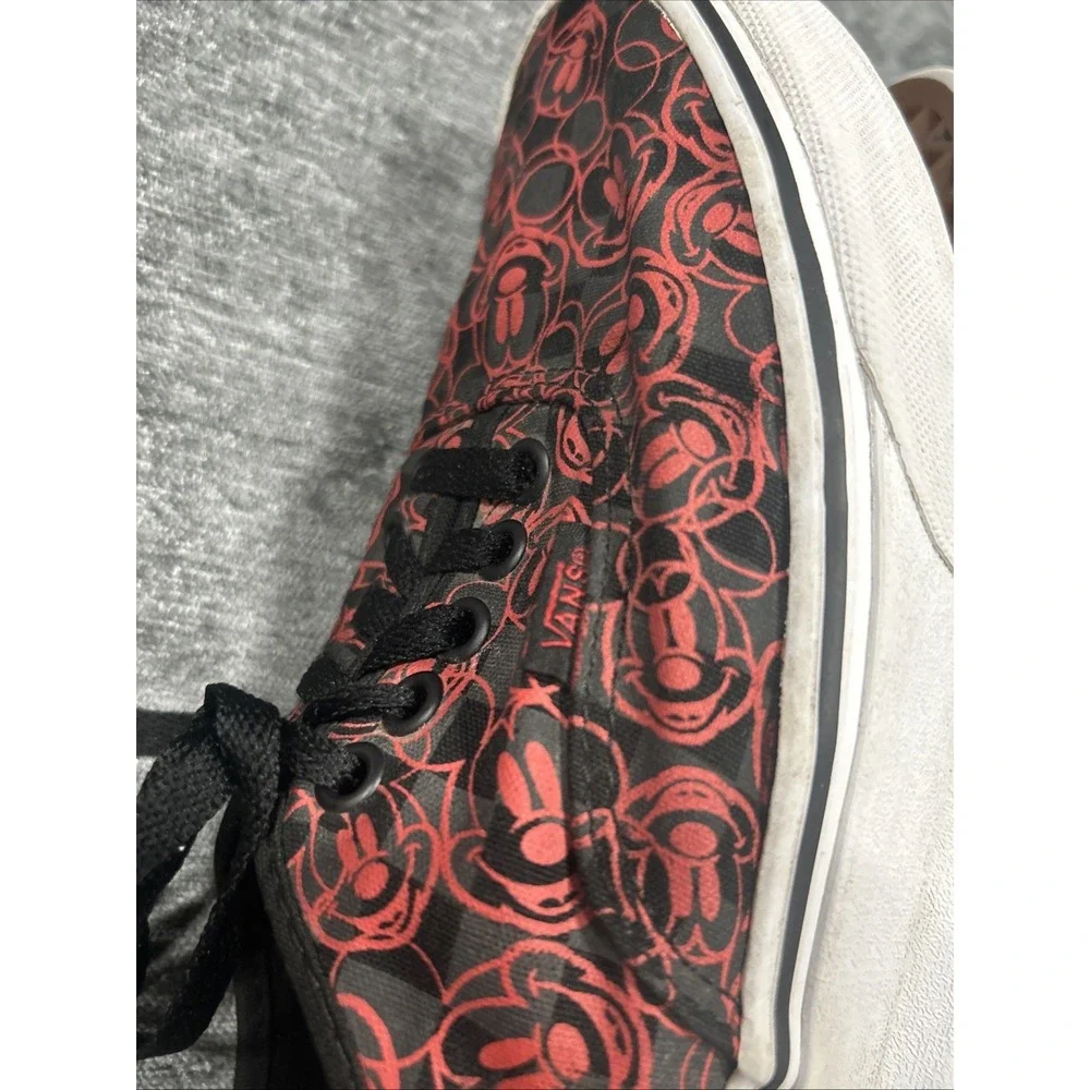 Vans x Disney Mickey Mouse Authentic Sneakers Black Red Men's 10/Women's‎ 10.5